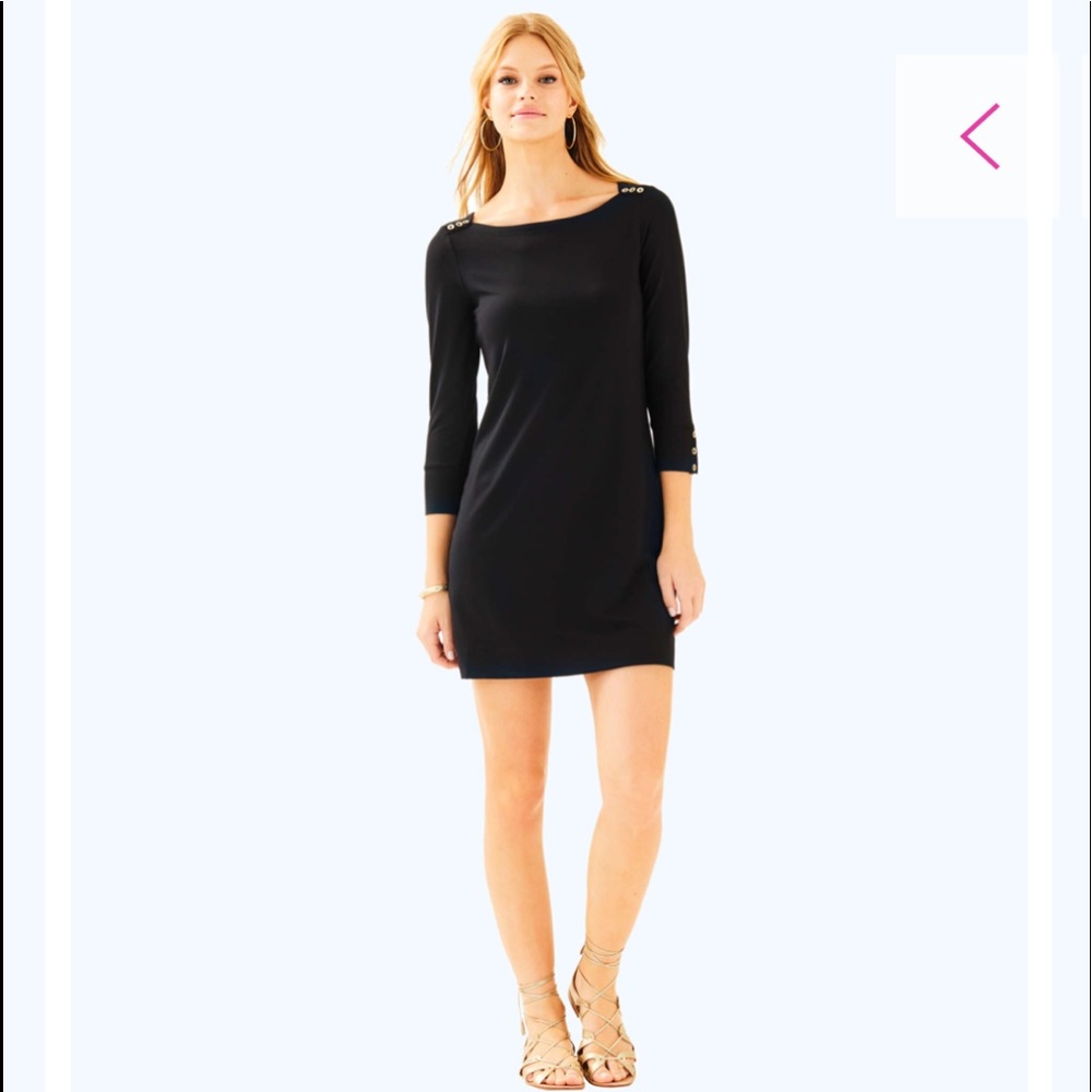 New lilly pulitzer UPF 50+ SOPHIE DRESS onyx - Picture 7 of 9